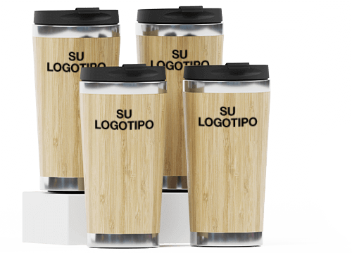 Promotional Bamboo Insulated Taza de viaje