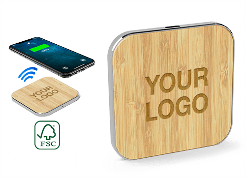 Savanna - Bamboo Wireless Chargers Customized