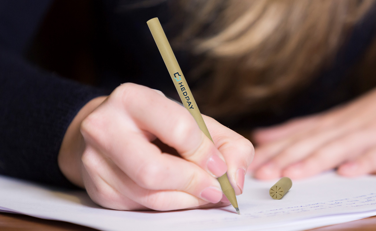 Earth - Cardboard Pens with Logo gallery thumbnail