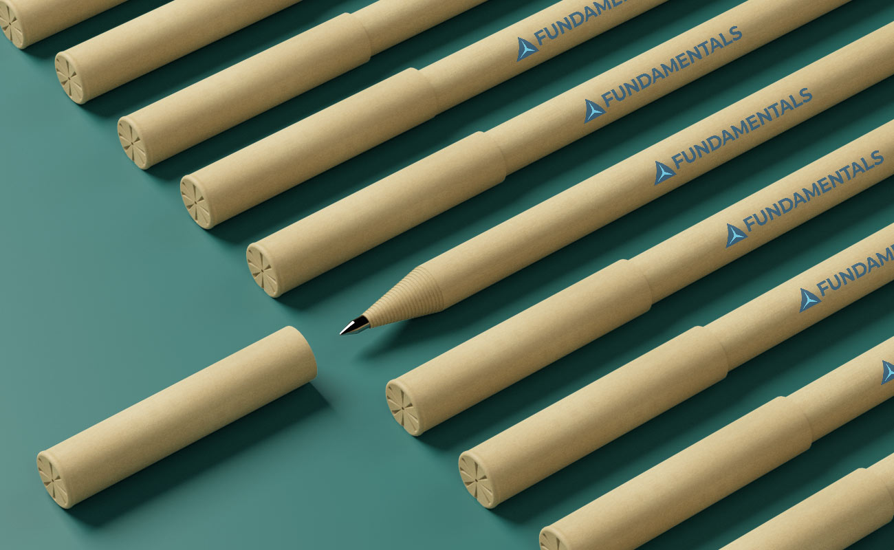 promotional eco pens made of cardboard