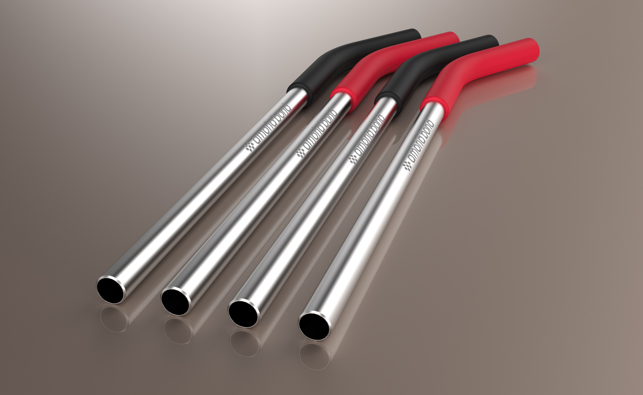 Funky - Engraved Steel Straws gallery thumbnail