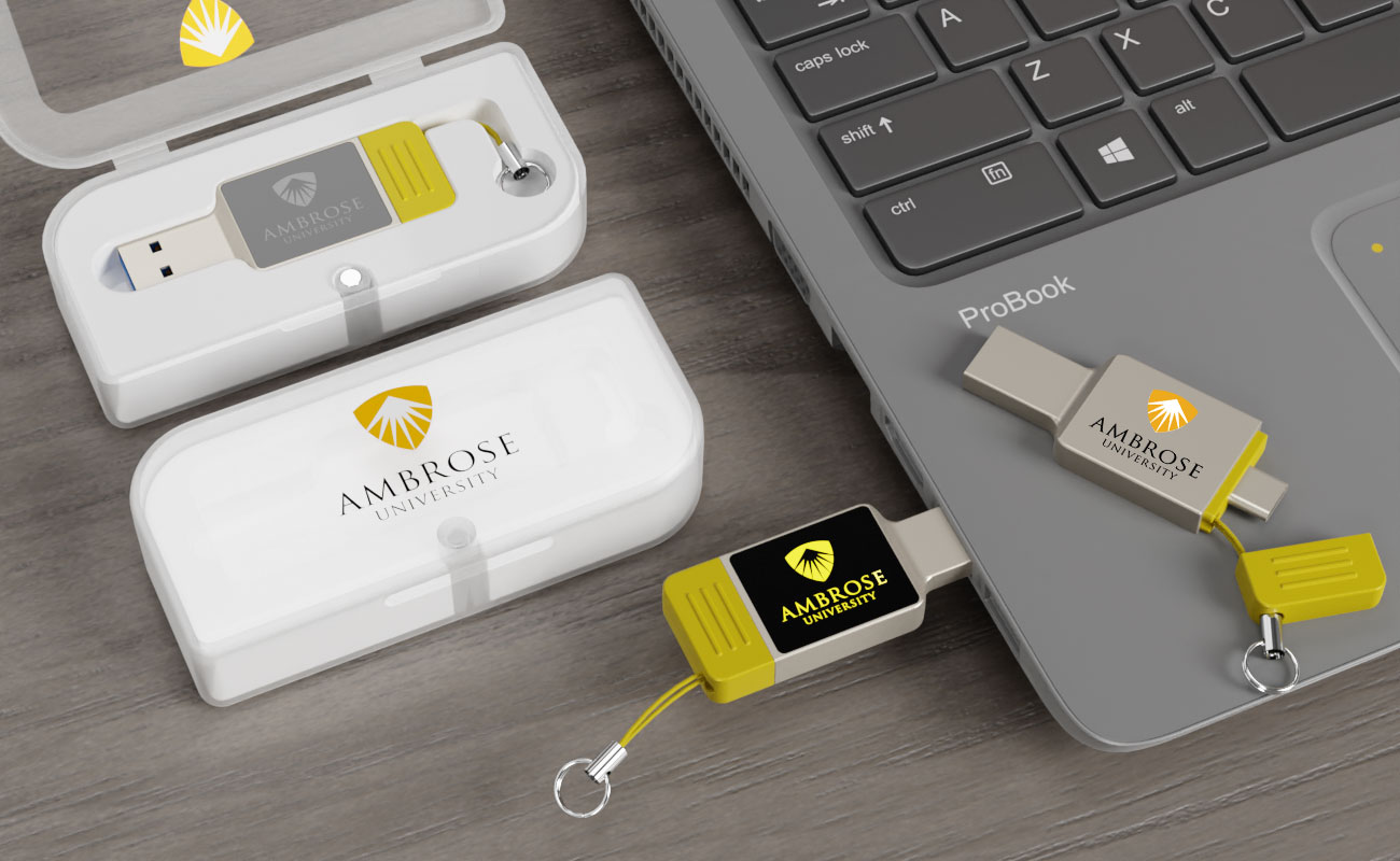 Neon - Personalised Memory Stick With USB-C gallery thumbnail
