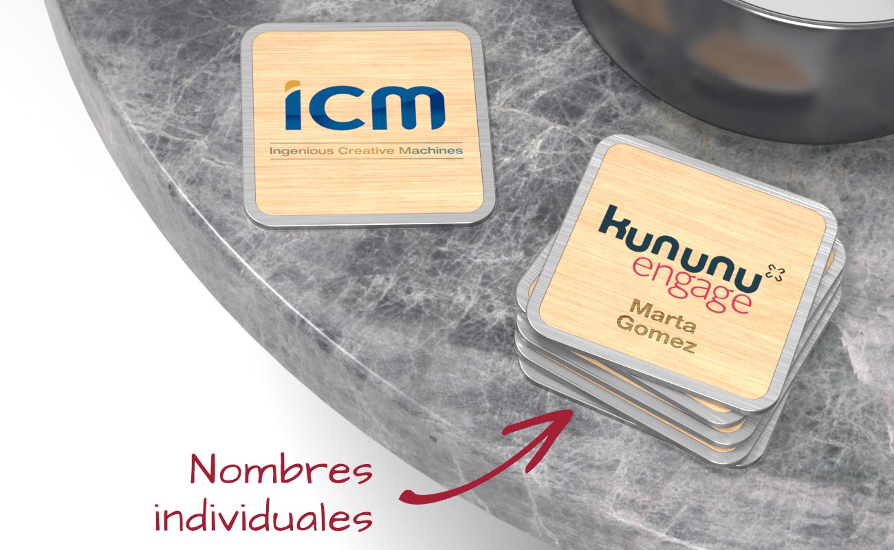 custom branded stainless steel tumbler and coaster