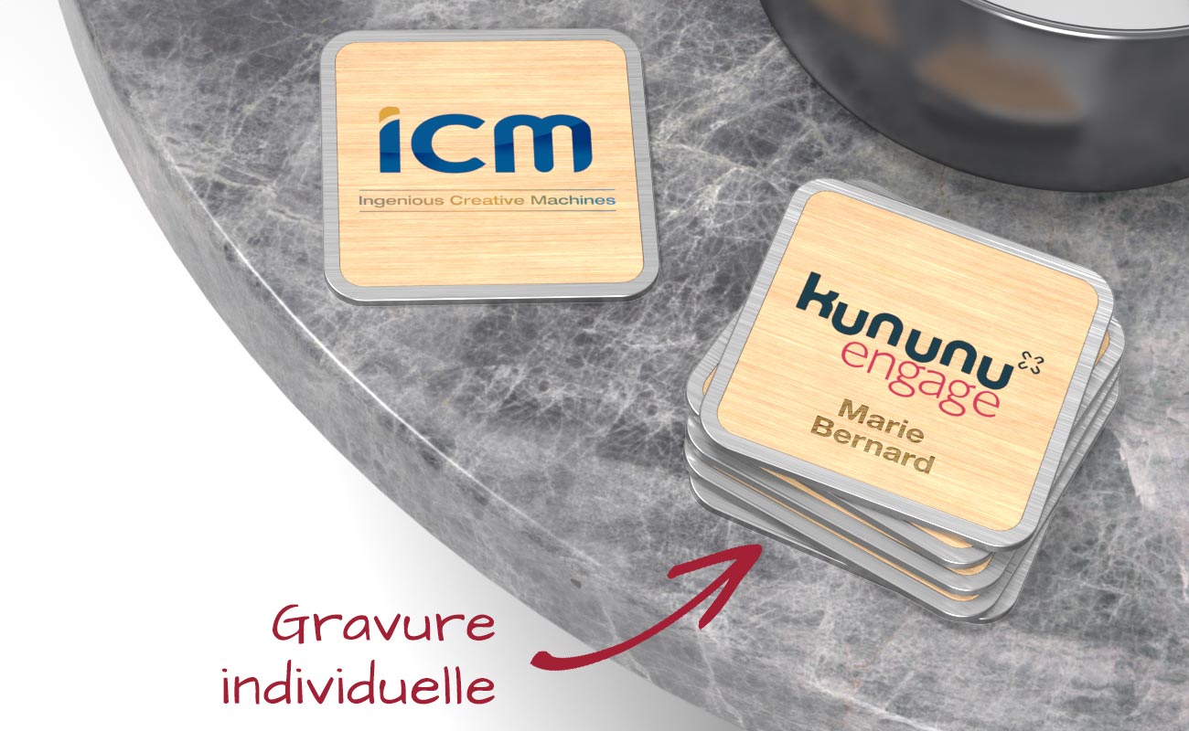 custom branded stainless steel tumbler and coaster