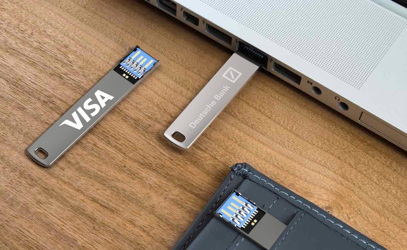 Flashdrive Wallet Custom Thin USB Drives, WalletStick